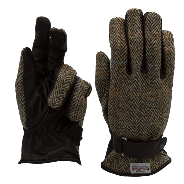 Harris Tweed Handschuhe Beige
