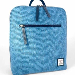 Harris Tweed Rucksack in Himmelblau