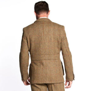 Harris Tweed Sakko, Callum Utility Jacket - Mustard