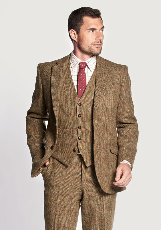 Harris Tweed Sakko, Patrick Jacket - Mustard