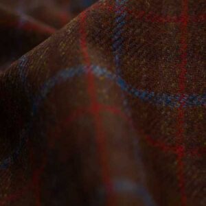 Harris Tweed Pet 672 Brown Overcheck