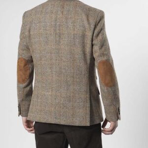 Harris Tweed Sakko ''London'' In Sand Herringbone
