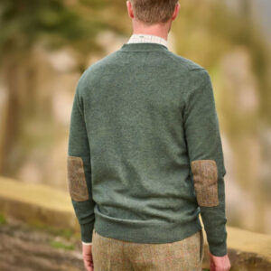 Herren Merino-Strickjacke ''The Cardigan'' In Forrest Green