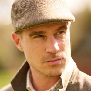 Harris Tweed Mütze "Henry Cap" In Country Herringbone