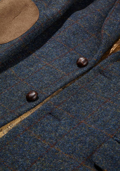 Harris Tweed Sakko, Patrick Jacket - Blue Multi