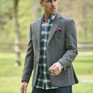 Harris Tweed Sakko "London" In Anthra Melange