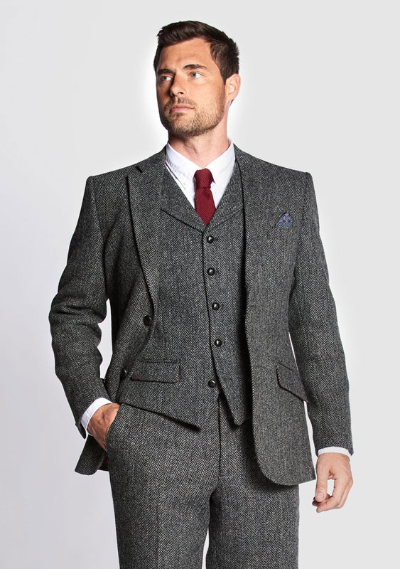 Harris Tweed Sakko, Patrick Jacket - Charcoal