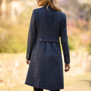 Harris Tweed Damenmantel ''Brenda'' In Scottish Blue