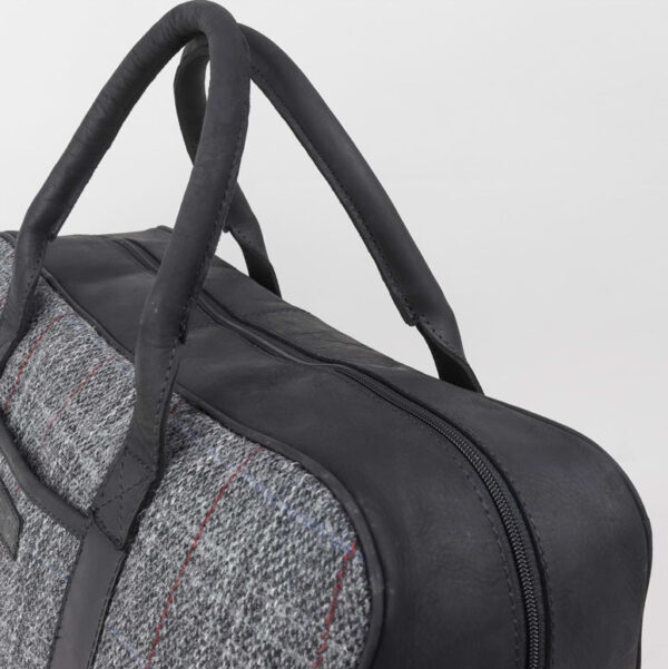 Grey Harris Tweed Holdall