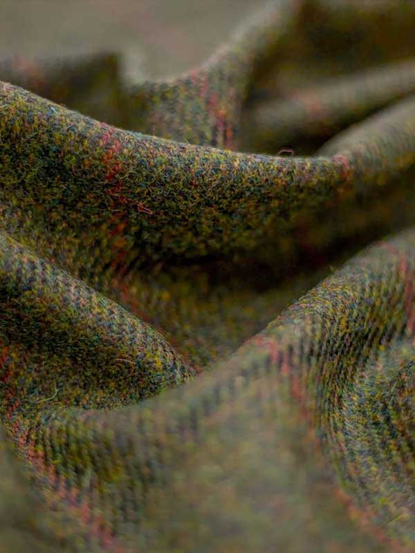 Harris Tweed Damenmantel ''Emilia'' In Green Overcheck