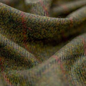 Harris Tweed Hose ''Mr. Miller " Im Green Overcheck