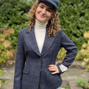 Harris Tweed Damen Sakko Scottish Blue