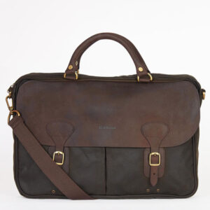 Barbour Aktentasche Wax Leather Briefcase Olive