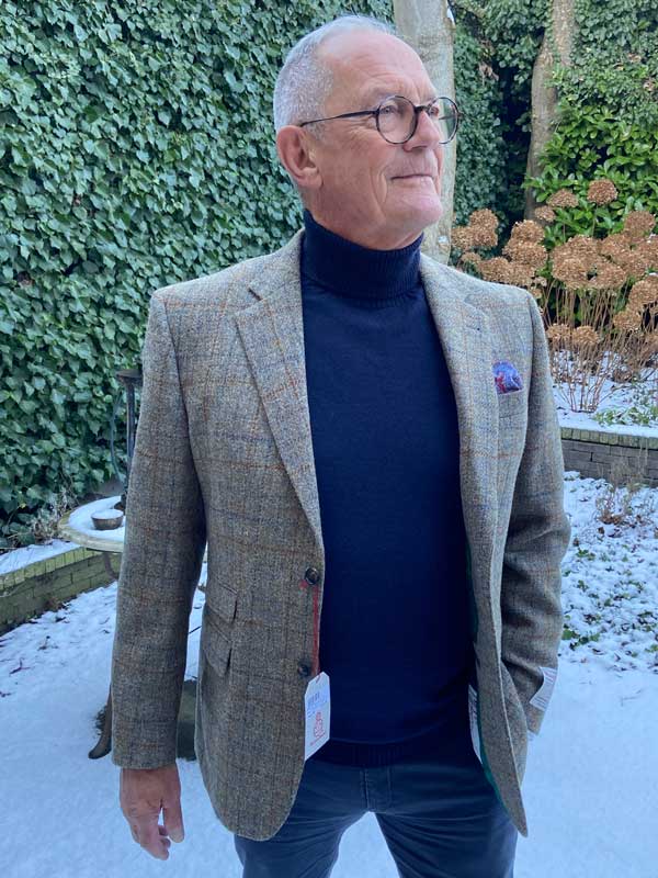 Harris Tweed Sakko Duke's Forest Im Walnut Check