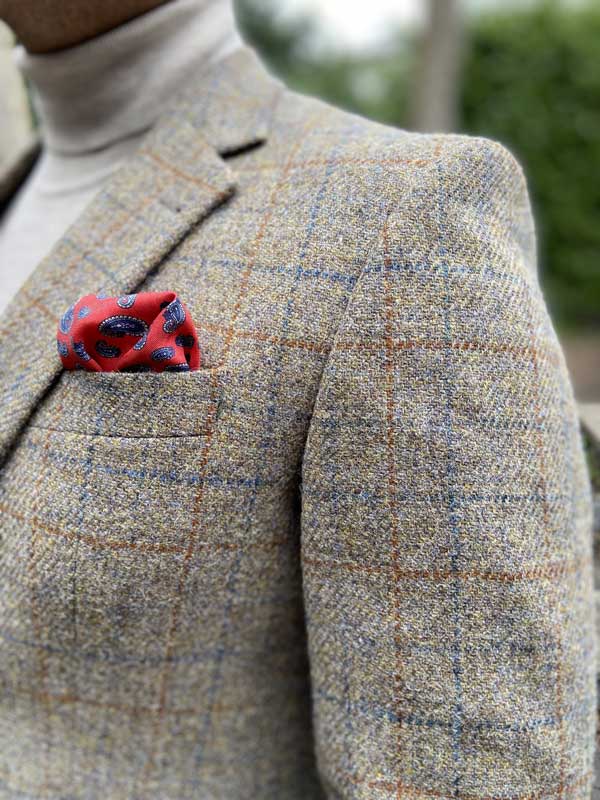 Harris Tweed Sakko Duke's Forest Im Walnut Check