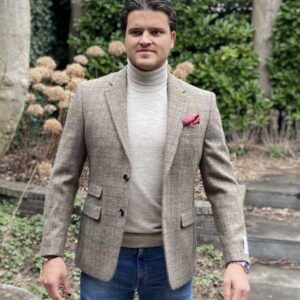 Harris Tweed Sakko Duke's Forest Im Walnut Check