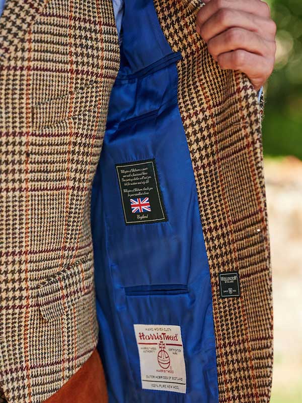 Harris Tweed Sakko ''London'' Im Scottish Check