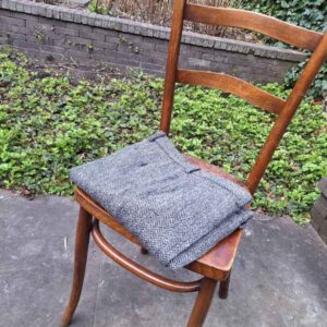 Harris Tweed Hose ''Mr. Miller " Im Black Herringbone