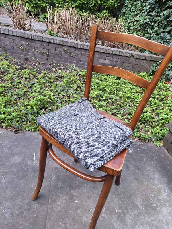 Harris Tweed Hose ''Mr. Miller " Im Black Herringbone