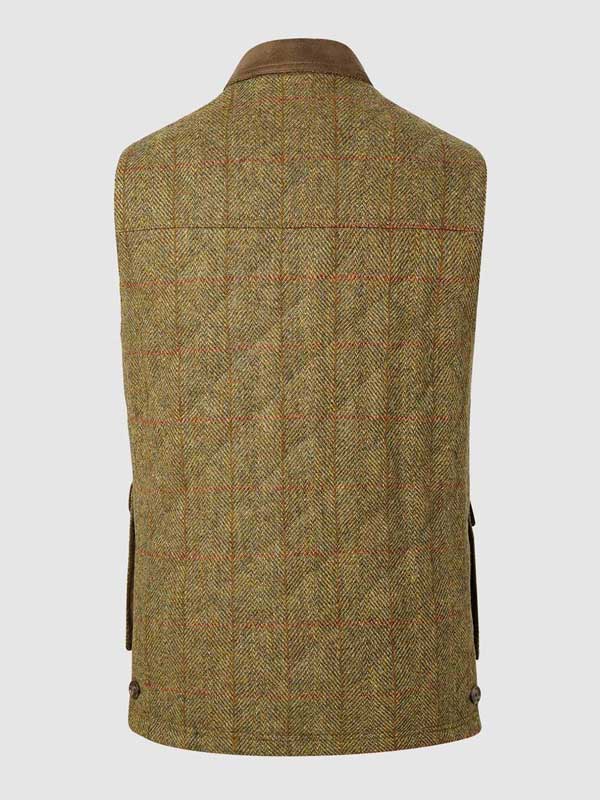 Harris Tweed Gilet, Bodywarmer MUSTARD