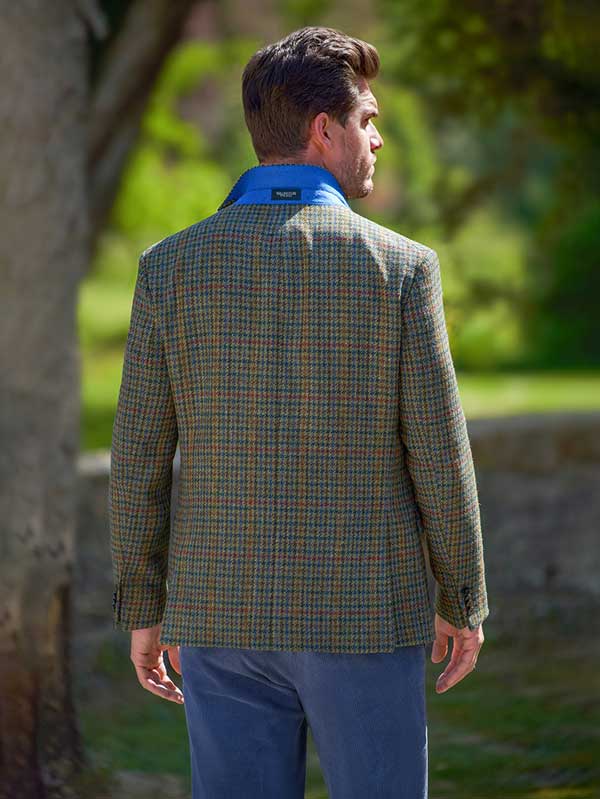 Harris Tweed Sakko ''London'' In Green Castle