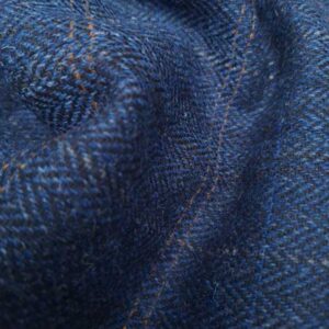 Harris Tweed Sakko ''London'' In Dark-Blue Herringbone