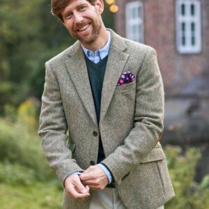 Harris Tweed Sakko ''London'' In Multigreen