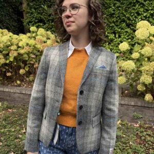 Harris Tweed Damenjacke Ladiesclub im Queen-Karo-Muster