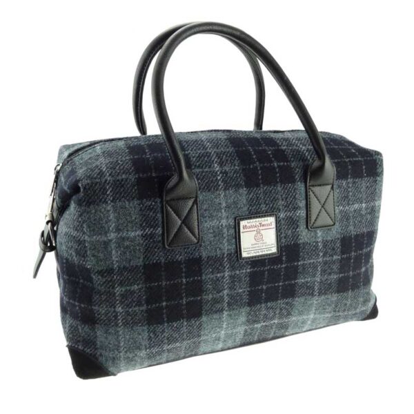 Harris Tweed 'Esk' Overnight Bag in MacLeod Tartan