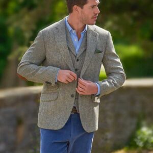 Harris Tweed Sakko ''London'' In Multigreen