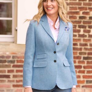 Harris Tweed Blazer in Light Blue