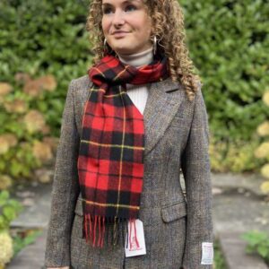 Harris Tweed Blazer in Green-Blue Herringbone