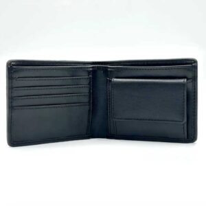 Harris Tweed Bifold Münzgeldbörse in Anthrazit