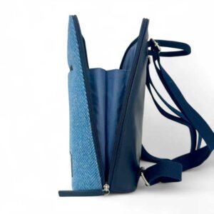 Harris Tweed Rucksack in Himmelblau