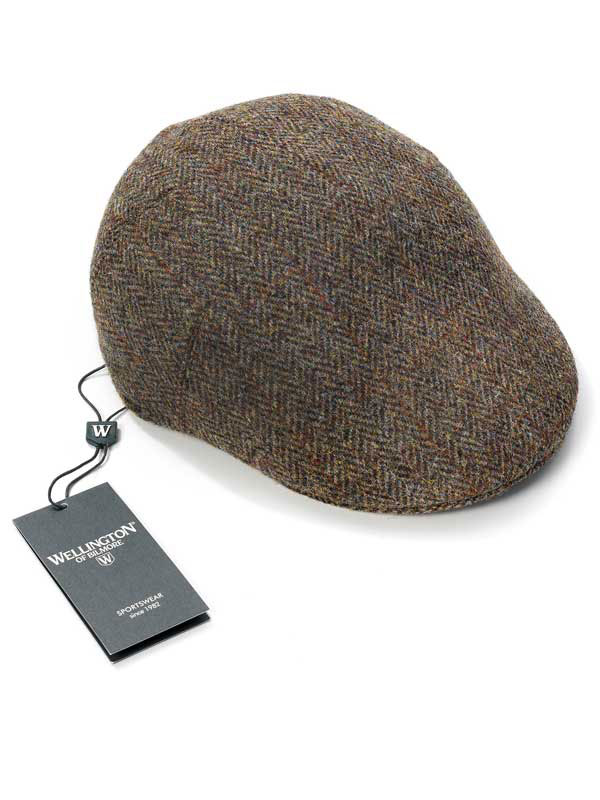 Harris Tweed Henry Cap 670 Evergreen
