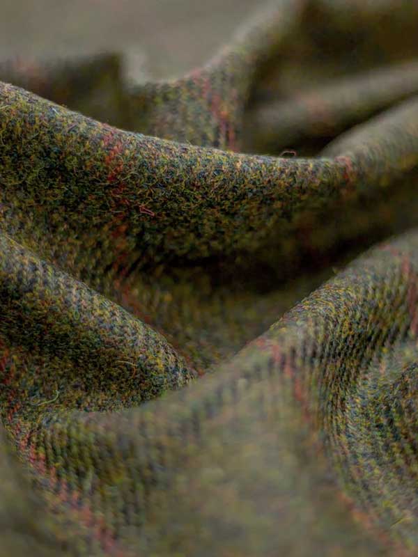 Harris Tweed Sakko ''London'' In Green Overcheck