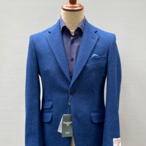 Harris Tweed Sakko ''London'' In Blue Twill