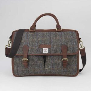 Brown Harris Tweed Briefcase