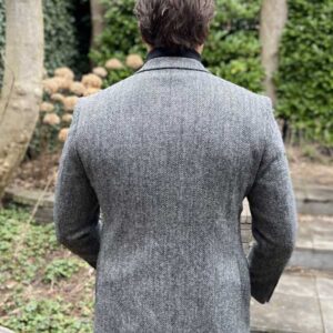 Harris Tweed Sakko DF 601 Grau Fishgrat