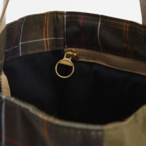 Barbour Tote Bag Transport Patchwork Olive