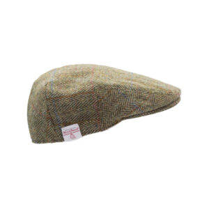 Flat Cap 630 Harris Tweed Groen overruit