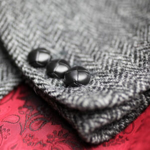 Harris Tweed Sakko, Callum Utility Jacket - Charcoal