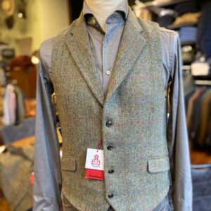 Harris Tweed Weste Grun 630