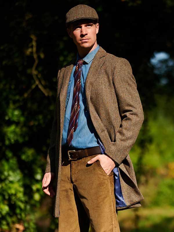 Harris Tweed Herren Mantel ”Barney” im Blazerstil