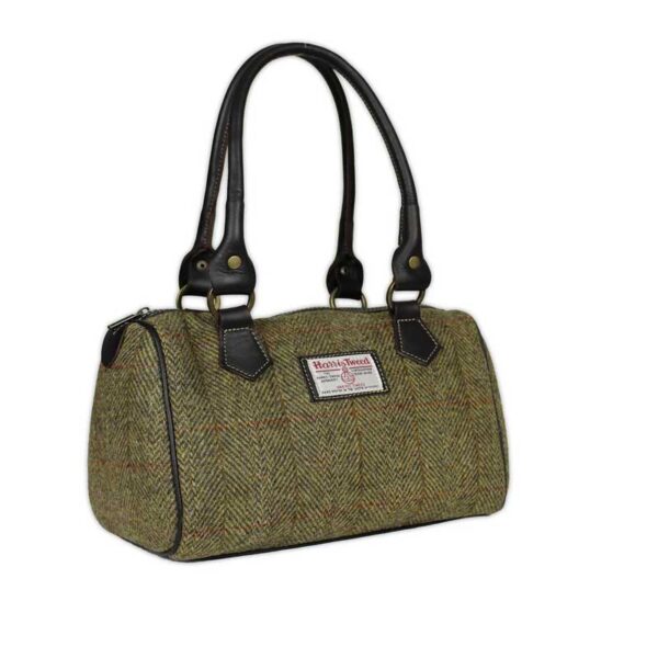 Harris Tweed  Barrel Bag Mustard