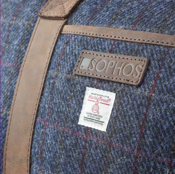 Blue Harris Tweed Holdall