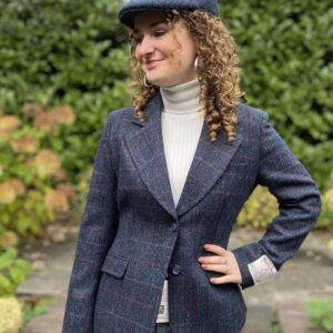 Harris Tweed Damen Sakko Scottish Blue
