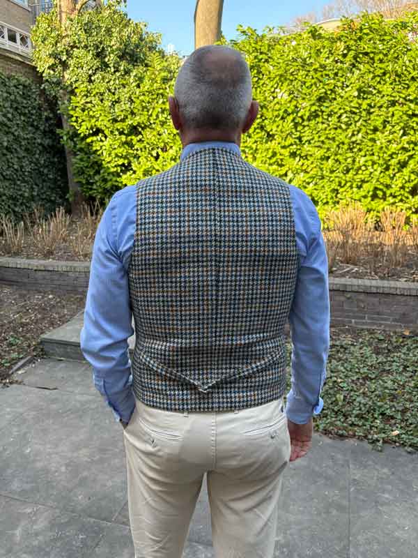 Harris Tweed Weste ''Wales'' In Cream Cocktail