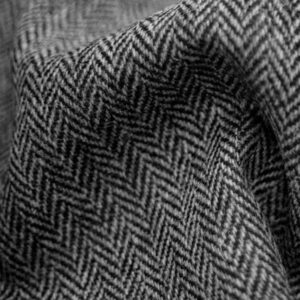 Harris Tweed Blazermantel “Barney” Für Herren In Black Herringbone