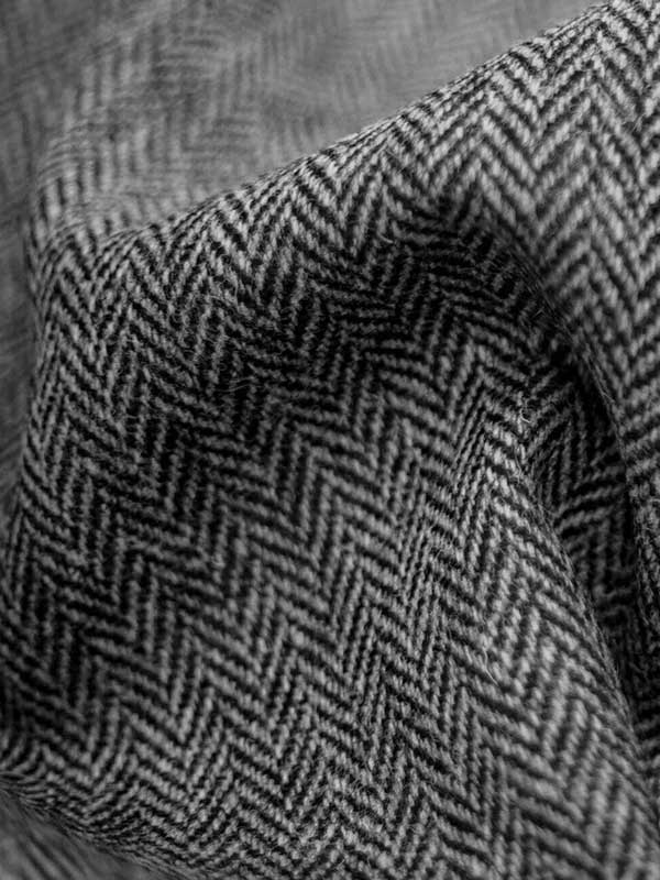 Harris Tweed Blazermantel “Barney” Für Herren In Black Herringbone